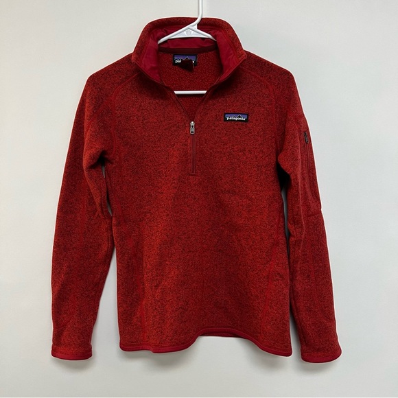 Patagonia Women's Better Sweater 1/4 Zip Fleece Long Sleeve Burnished Red Small - Picture 4 of 13